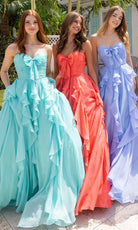 Portia and Scarlett XO170 - Sweetheart Ruffle Pastel Prom Gown - Silhouette Dresses
