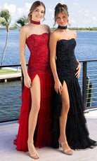Portia and Scarlett XO173 - Sweetheart Sparkle Tierred Evening Dress - Silhouette Dresses