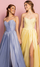 Portia and Scarlett XO178 - Strapless Beaded Bodice A Line Prom Gown