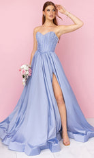 Portia and Scarlett XO178 - Strapless Beaded Bodice A Line Prom Gown - Silhouette Dresses