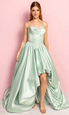 Portia and Scarlett XO182 - Corset Bubble Hem High Low Gown