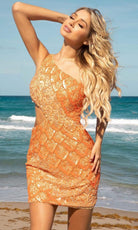 Primavera Couture - 3504 One Shoulder Side Cutout Dress