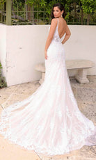 Primavera Couture 11103 - Lace Applique Mermaid Wedding Gown - view 4
