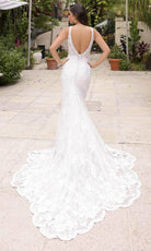 Primavera Couture 11109 - Plunging Neck Sleeveless Wedding Dress