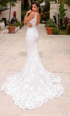Primavera Couture 11109 - Plunging Neck Sleeveless Wedding Dress - view 4