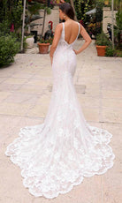 Primavera Couture 11109 - Plunging Neck Sleeveless Wedding Dress - view 6