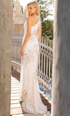 Primavera Couture 12051 - One-Sleeve Embellished Evening Gown - view 5