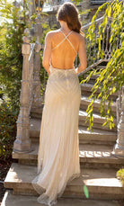 Primavera Couture 12067 - Bedazzled Sleeveless High Slit Dress