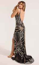 Primavera Couture 12191 - V-Neck Sequin Beaded Prom Gown - back view