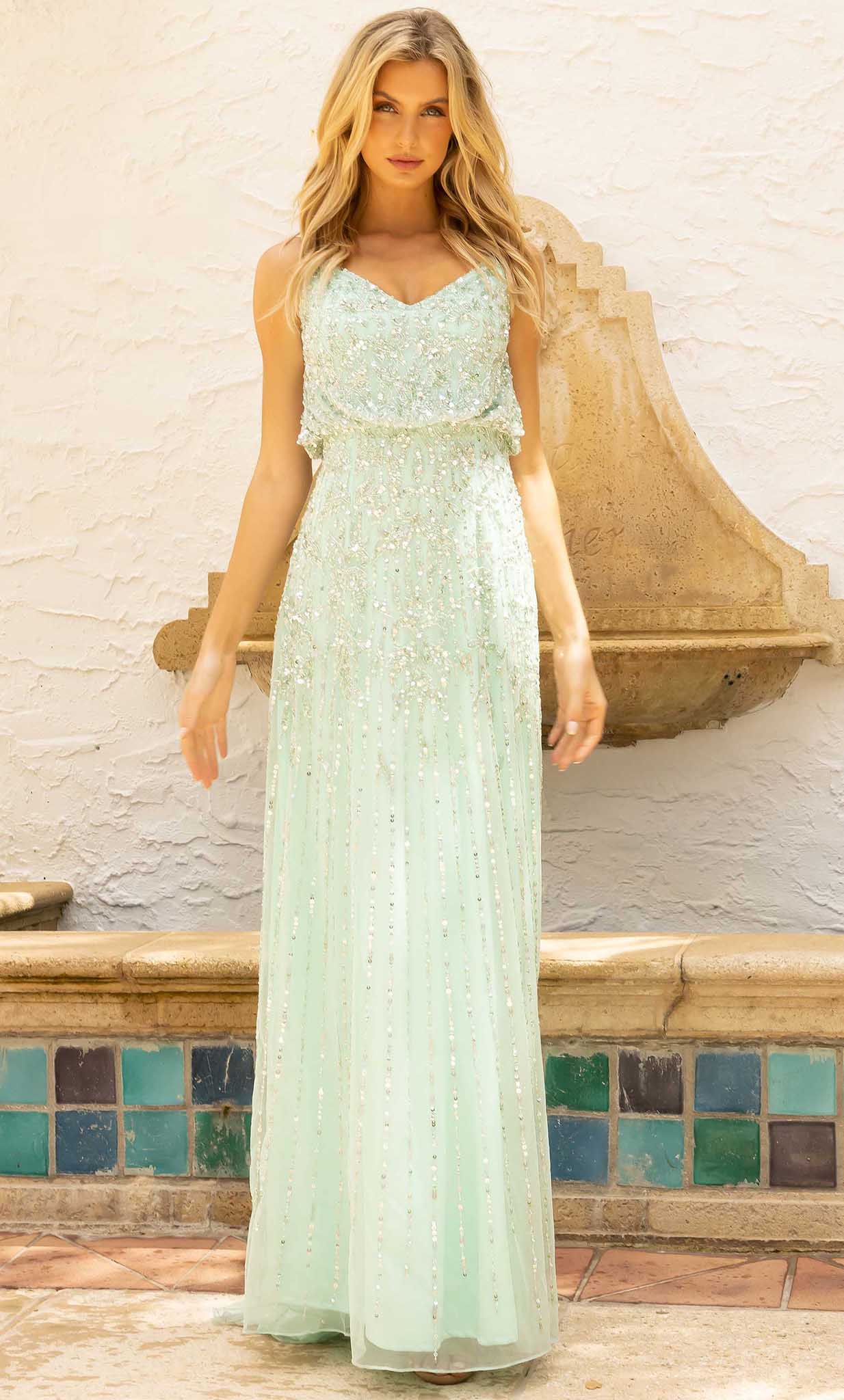 Primavera Couture 13104 - Blouson Sleeveless Chic Gown - detail view