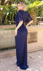 Primavera Couture 13111 - Leaf Motif Mother Of the Bride Dress