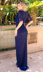 Primavera Couture 13111 - Leaf Motif Mother Of the Bride Dress - detail view