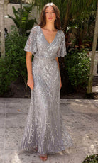 Primavera Couture 13119 - V-Neck Blouson Bodice Prom Gown - view 4