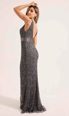 Primavera Couture 13132 - V-Neck Sleeveless Beaded Evening Gown - view 4
