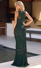 Primavera Couture 13140 - Beaded Detail Scoop Evening Dress