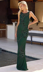 Primavera Couture 13140 - Beaded Detail Scoop Evening Dress - view 4