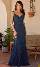 Primavera Couture 13143 - Embellished Mermaid Evening Dress - detail view
