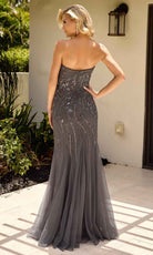 Primavera Couture 13145 - Strapless Sheer Capelet Evening Dress