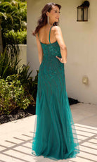 Primavera Couture 13145 - Strapless Sheer Capelet Evening Dress - view 11