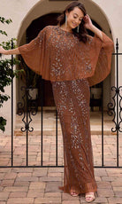 Primavera Couture 13152 - Spaghetti Straps Beaded V-Neck Evening Dress - designer mother of the bride dress at Silhouette Dre