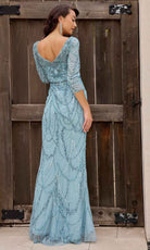 Primavera Couture 13156 - Quarter Sleeved Sheath Evening Dress
