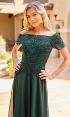 Primavera Couture 13164 - Off Shoulder Beaded Formal Dress