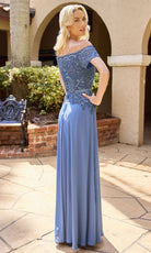 Primavera Couture 13164 - Off Shoulder Beaded Formal Dress
