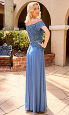 Primavera Couture 13164 - Off Shoulder Beaded Formal Dress - Silhouette Dresses