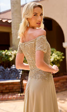 Primavera Couture 13164 - Off Shoulder Beaded Formal Dress - Silhouette Dresses