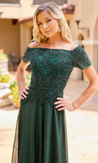 Primavera Couture 13164 - Off Shoulder Beaded Formal Dress - Silhouette Dresses
