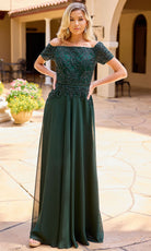Primavera Couture 13164 - Off Shoulder Beaded Formal Dress - Silhouette Dresses