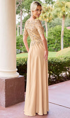 Primavera Couture 13171 - Embellished Jewel Neck A-Line Dress - Silhouette Dresses