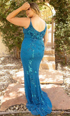 Primavera Couture 14005 - Soft-Giving Plunging Sheath Gown