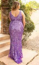 Primavera Couture 14008 - Lattice Sequined Sleeveless Gown