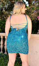 Primavera Couture 14021 - Sequin Embellished Scoop Neck Cocktail Dress - view 8
