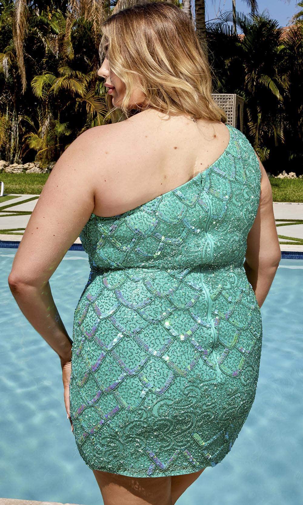Primavera Couture 14023 - One Shoulder Homecoming Dress - view 7