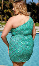 Primavera Couture 14023 - One Shoulder Homecoming Dress - view 7