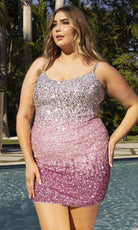 Primavera Couture 14025 - Sleeveless Sequin Embellished Cocktail Dress