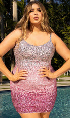 Primavera Couture 14025 - Sleeveless Sequin Embellished Cocktail Dress - view 10