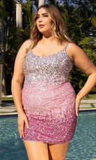 Primavera Couture 14025 - Sleeveless Sequin Embellished Cocktail Dress - view 8