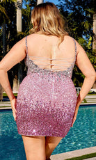 Primavera Couture 14025 - Sleeveless Sequin Embellished Cocktail Dress - view 9