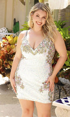 Primavera Couture 14029 - Sequin Sleeveless Cocktail Dress