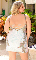 Primavera Couture 14029 - Sequin Sleeveless Cocktail Dress - view 4