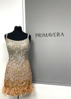 Primavera Couture 14030 - Sparkling Sequin Sleeveless Cocktail Dress