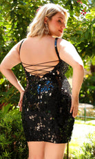 Primavera Couture 14032 - Cut Glass Homecoming Dress - back view