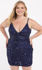 Primavera Couture 14035 - Embellished Sleeveless Cocktail Dress