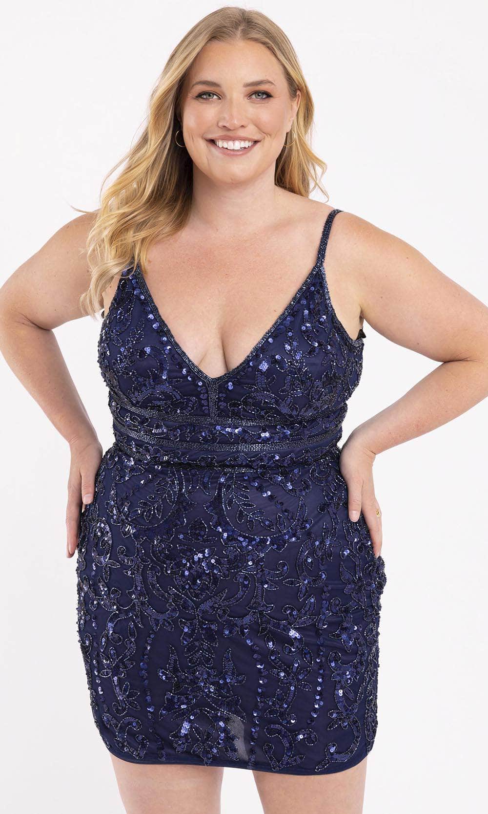 Primavera Couture 14035 - Embellished Sleeveless Cocktail Dress - view 6
