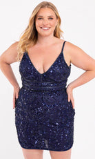 Primavera Couture 14035 - Embellished Sleeveless Cocktail Dress - view 6