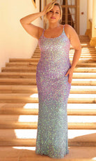 Primavera Couture 14042 - Sequined Embellished Evening Dress - view 4