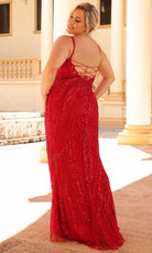 Primavera Couture 14044 - V-Neck Sleeveless Prom Dress - back view